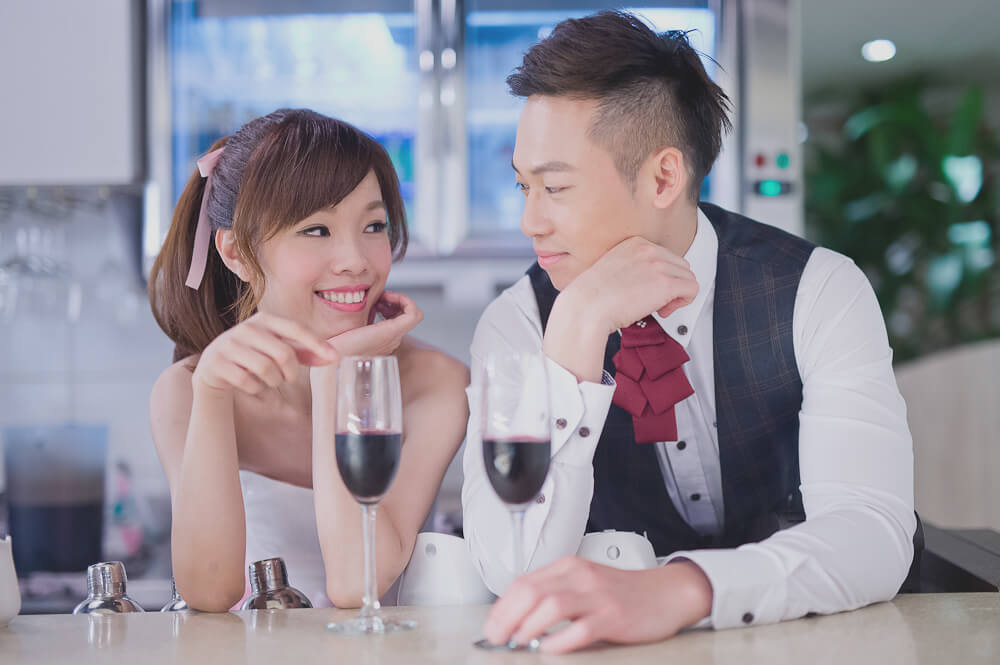 Giny,Dream婚紗工坊,愛瑞思造型團隊,莫尼婚攝,自助婚紗,蓬鬆盤髮,甜美造型,19度咖啡館,法鬥攝影棚,trattoria di Primo