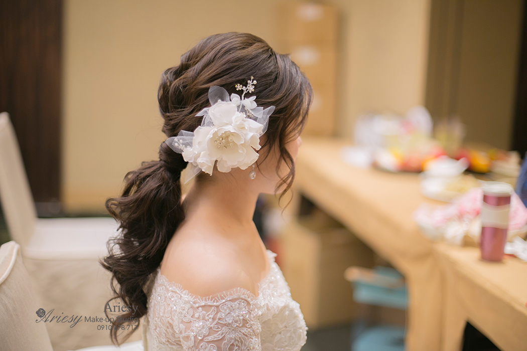 Ariesy,愛瑞思,新娘秘書髮型,新娘造型,新娘髮型,新秘造型, BRIDE, STRAND,braid,台北,婚宴場地,北投麗禧,韓風,韓國飾品,KOREA,韓國新娘造型