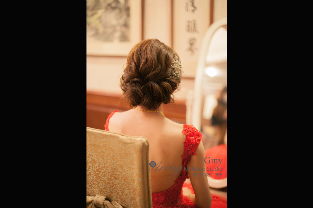 Giny,台北,新娘秘書,愛瑞思造型團隊,Ariesy,清透自然妝感,新秘推薦,新娘髮型,歸寧宴客,歐美風格造型