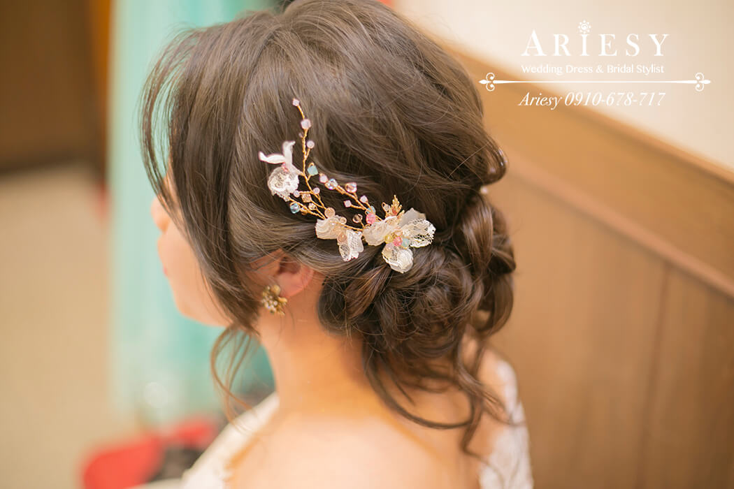 金門新娘造型,新娘髮型,新秘作品, BRIDE, STRAND,braid,自然妝感,手工新娘飾品,皇冠,歐美新娘飾品,Ariesy,韓國飾品,愛瑞思,新娘秘書髮型