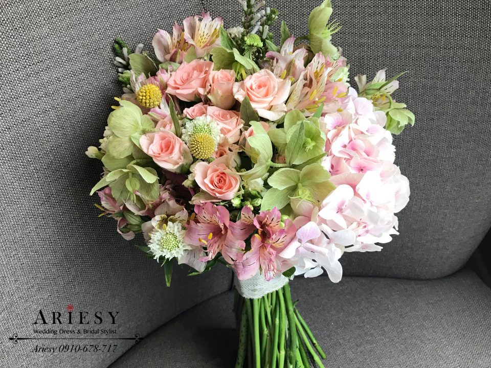 Ariesy愛瑞思,新娘捧花,新娘造型捧花,Bouquet of flowers,白紗捧花