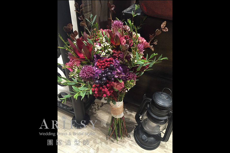 台北新秘,新娘捧花,新娘秘書,新秘花藝,歐美風格捧花