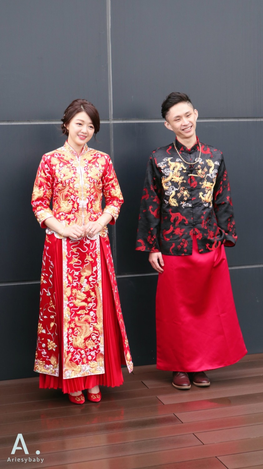 推薦新秘|中式龍鳳掛溫柔氣質好媳婦造型 BRIDE Ariel 台北新祕,新祕,新娘秘書,龍鳳掛,文定造型,中式造型,Ariesybaby造型團隊,清透妝感,新娘造型