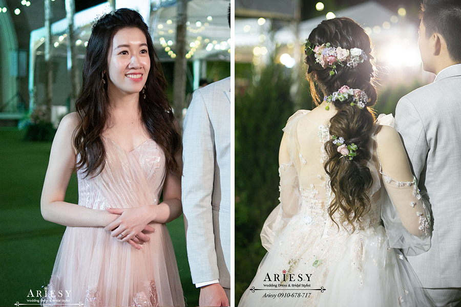 CH婚紗禮服,台北新秘,鮮花新秘推薦,台北青青婚禮,白紗造型,愛瑞思新秘,ariesy新娘秘書,鮮花新娘髮型