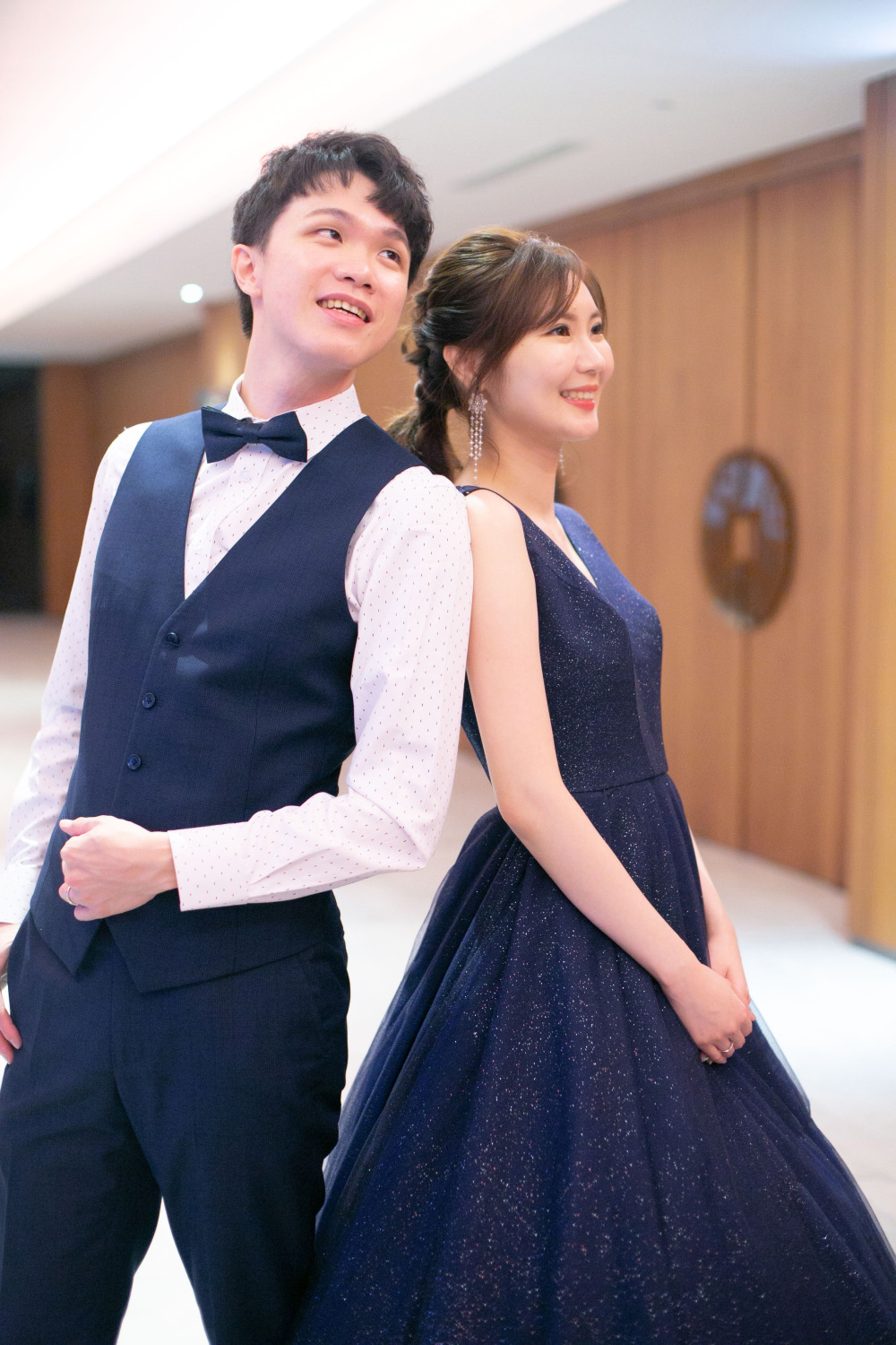 婚禮類婚紗,新秘流程掌握,婚禮流程順利,澎湖喜來登,瘦高長脖子新娘適合低馬尾造型修飾脖子