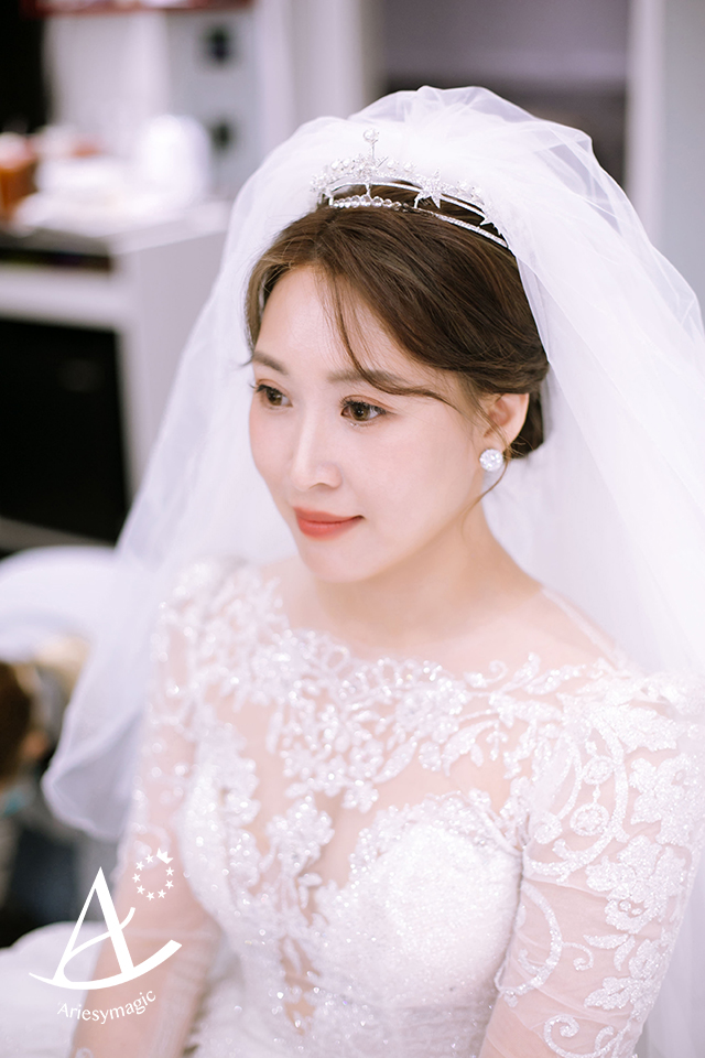 台北蘇菲雅婚紗,韓風白紗新娘造型,新娘秘書,韓系清透立體新娘妝感,嘉義新秘,Ariesy新秘