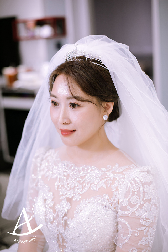台北蘇菲雅婚紗,韓風白紗新娘造型,新娘秘書,韓系清透立體新娘妝感,嘉義新秘,Ariesy新秘