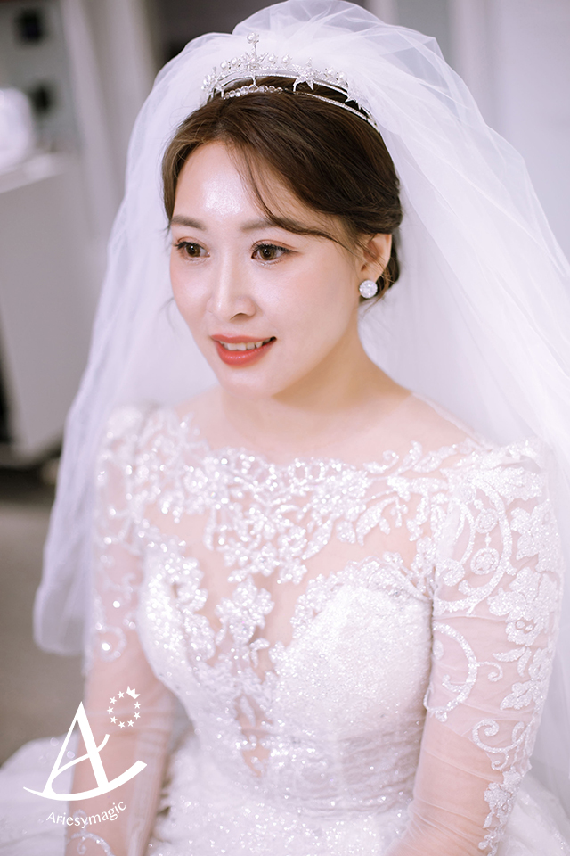 台北蘇菲雅婚紗,韓風白紗新娘造型,新娘秘書,韓系清透立體新娘妝感,嘉義新秘,Ariesy新秘