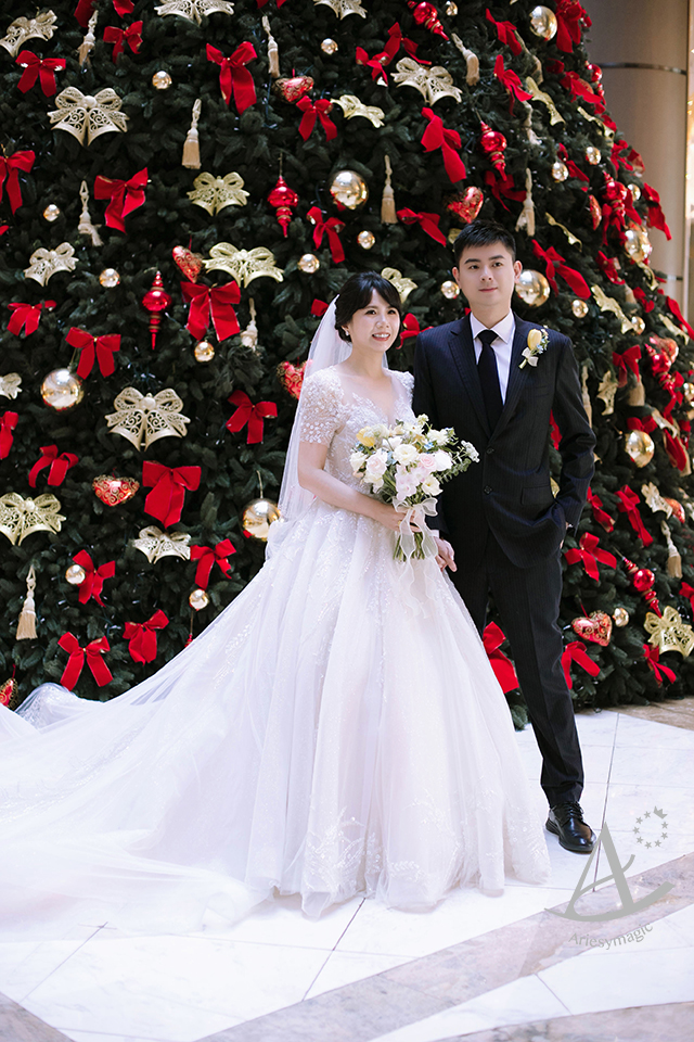 黑髮短髮新娘造型,戶外婚禮,韓風婚紗,LIVIA BRIDE莉維亞歐美頂級手工婚紗,ariesy新娘秘書,君悅飯店婚禮,台北新秘