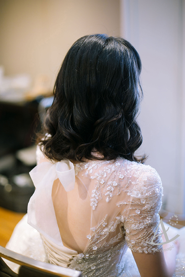 黑髮短髮新娘造型,戶外婚禮,韓風婚紗,LIVIA BRIDE莉維亞歐美頂級手工婚紗,ariesy新娘秘書,君悅飯店婚禮,台北新秘