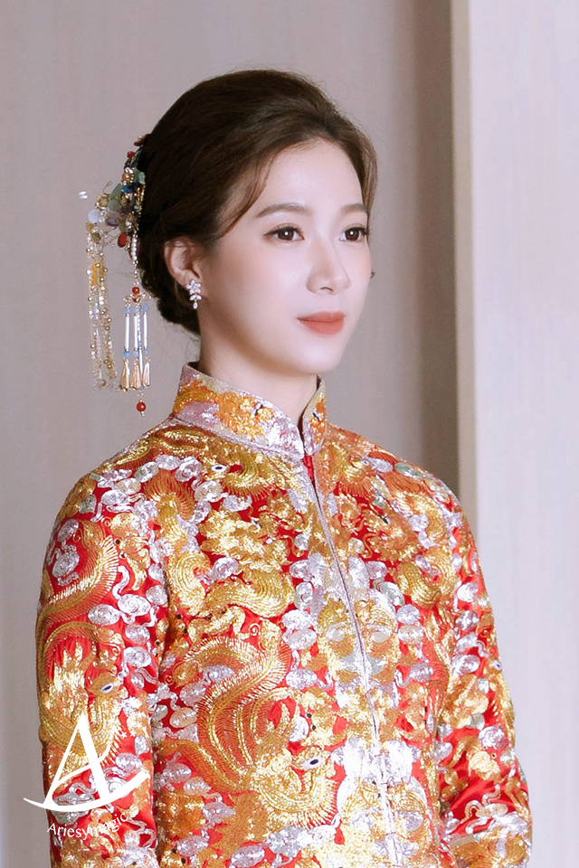 新秘推薦|韓風自然清透妝感新娘秘書~Penny 將有喜事龍鳳褂,桃園新秘,新秘推薦,愛瑞思,Ariesy,文定儀式新娘造型