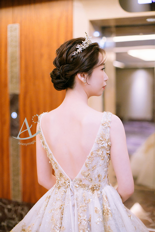北部新秘推薦,喜來登婚宴,林莉婚紗,單眼皮新娘妝感,新娘秘書ARIESY,愛瑞思