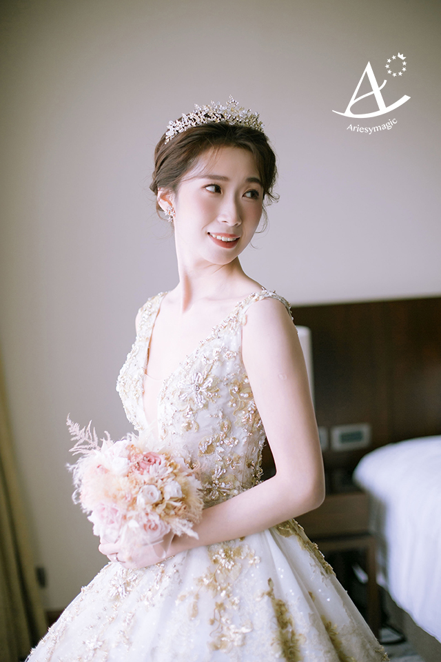 北部新秘推薦,喜來登婚宴,林莉婚紗,單眼皮新娘妝感,新娘秘書ARIESY,愛瑞思