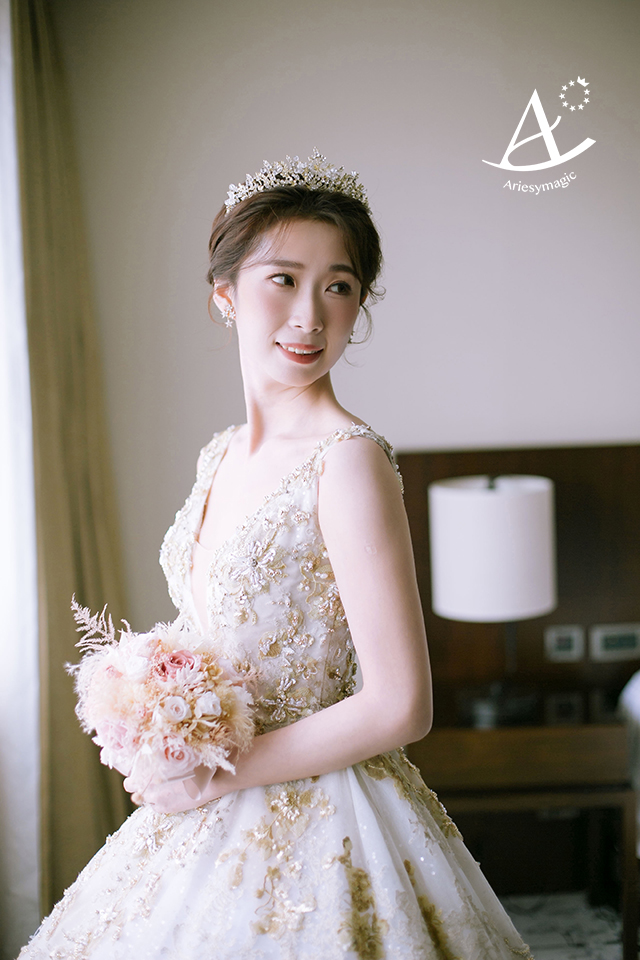 北部新秘推薦,喜來登婚宴,林莉婚紗,單眼皮新娘妝感,新娘秘書ARIESY,愛瑞思