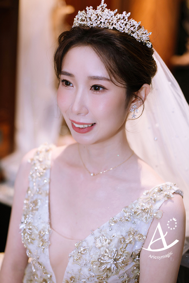 北部新秘推薦,喜來登婚宴,林莉婚紗,單眼皮新娘妝感,新娘秘書ARIESY,愛瑞思