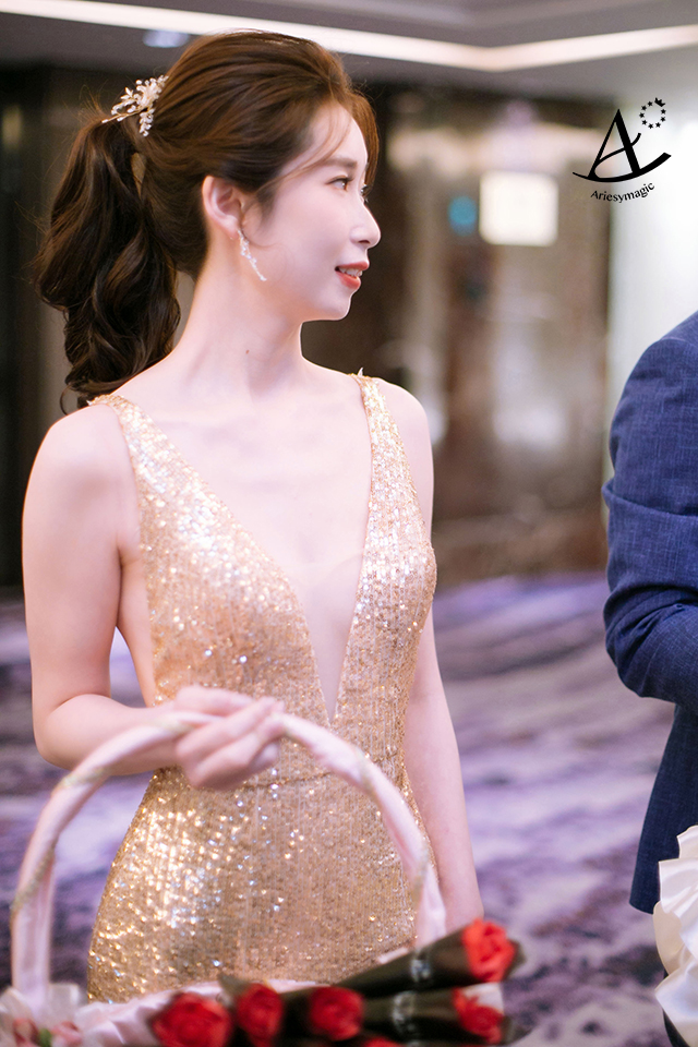 北部新秘推薦,喜來登婚宴,林莉婚紗,單眼皮新娘妝感,新娘秘書ARIESY,愛瑞思