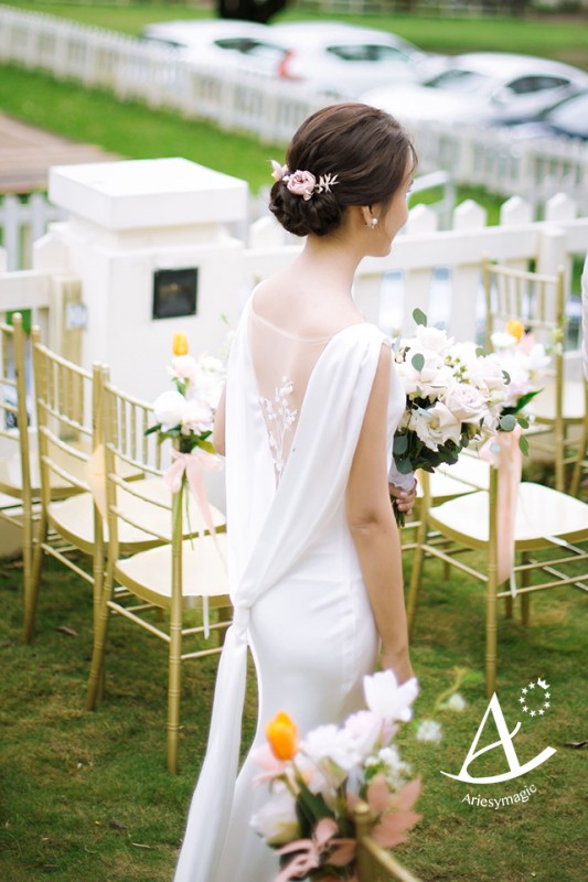 台北新秘,陽明山club63,美式戶外婚禮,魚尾簡約白紗,Ariesy愛瑞思新娘秘書,LIVIA BRIDE莉維亞歐美頂級手工婚紗