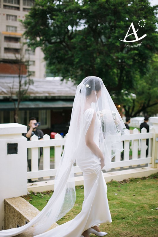 鮮花新秘,台北新秘,陽明山club63,美式戶外婚禮,魚尾簡約白紗,Ariesy愛瑞思新娘秘書