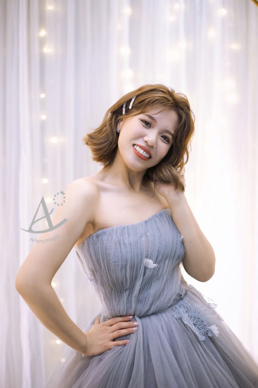 日系短髮新娘髮型,婚禮剪短髮,台北新秘,ARIESY新秘團隊,愛瑞思新娘秘書,送客新娘髮型