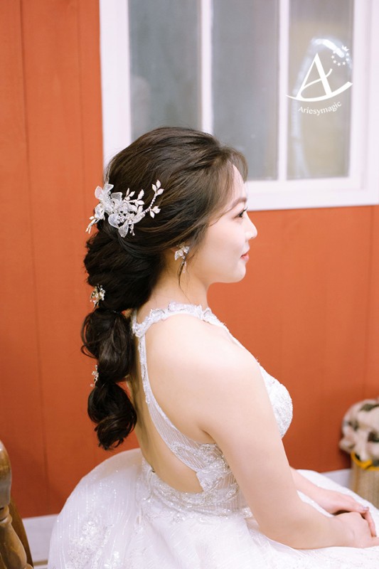 心之芳庭小南法婚禮,台中美式戶外婚禮,台中戶外婚禮,茉莉公主編髮新娘造型,台中新秘,新秘Ariesy愛瑞思