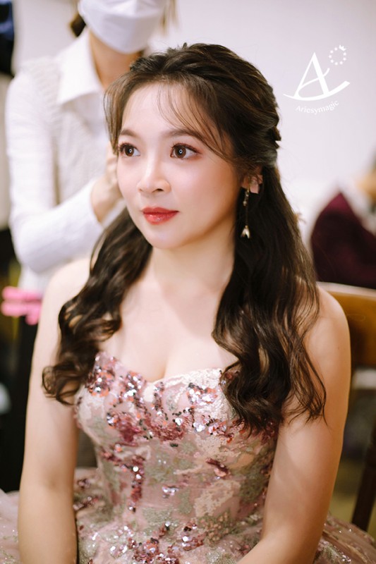 心之芳庭小南法婚禮,台中美式戶外婚禮,台中戶外婚禮,花藝新娘造型,台中新秘,新秘Ariesy愛瑞思