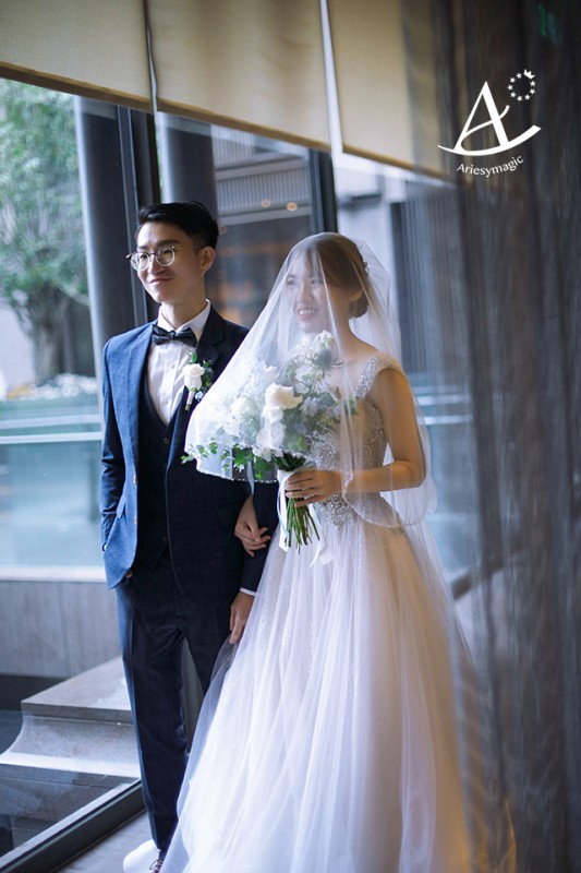 韓系白紗迎娶新娘造型,新娘秘書,新秘愛瑞思Ariesy,北投麗禧溫泉酒店,SSPOSA婚紗,清透自然新娘妝感
