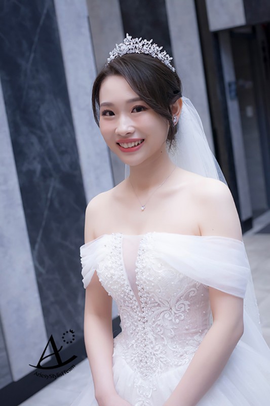 新娘祕書 | 韓風輕透乾淨妝感氣質甜美新娘造型 萱 白紗造型,編髮新秘,韓風妝感,韓風新娘,新娘秘書