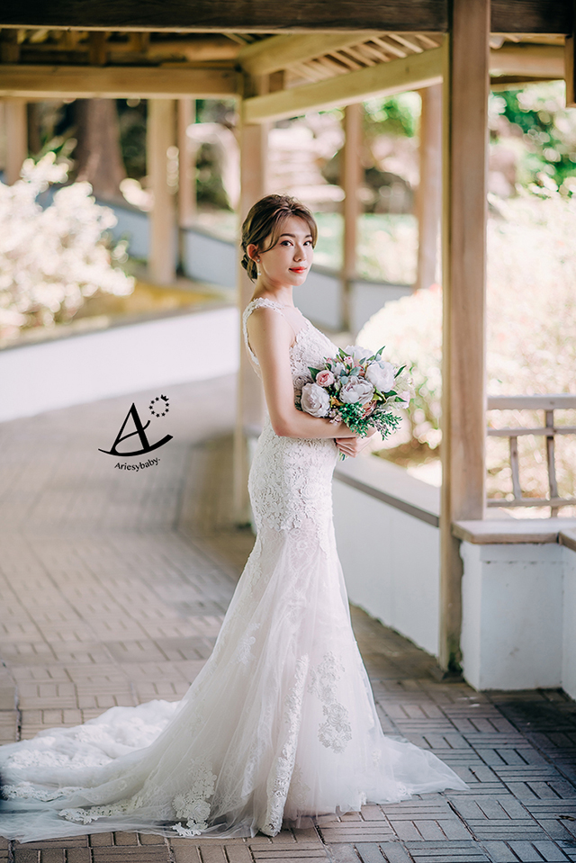 低盤髮婚紗造型,新娘造型,韓式新娘髮,鮮花新秘,新娘秘書,新秘推薦