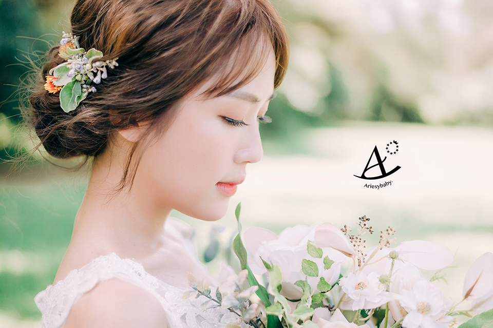 沙崙海灘婚紗,公主風編髮髮型,美式新娘髮型,鮮花新秘,新娘秘書,新秘推薦