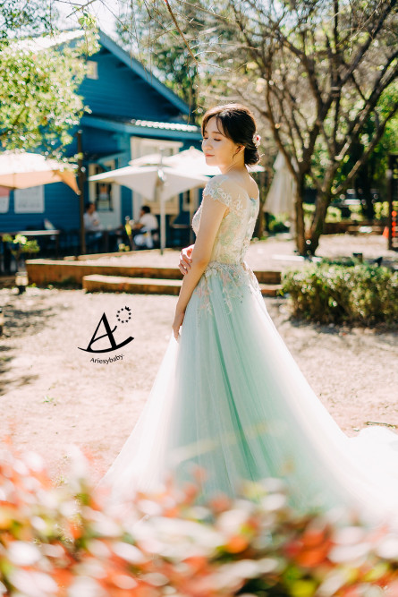 短髮新娘造型,擎天岡婚紗,逆光婚紗,鮮花新秘,新娘秘書,新秘推薦