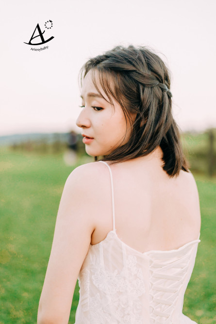 短髮新娘造型,擎天岡婚紗,逆光婚紗,鮮花新秘,新娘秘書,新秘推薦