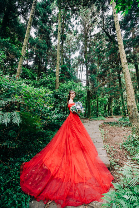 婚紗包套|唯美浪漫繡球花婚紗/森林系自然婚紗 君 高家繡球花、Nica新秘、編髮造型、Ariesy品牌婚紗、自助婚紗