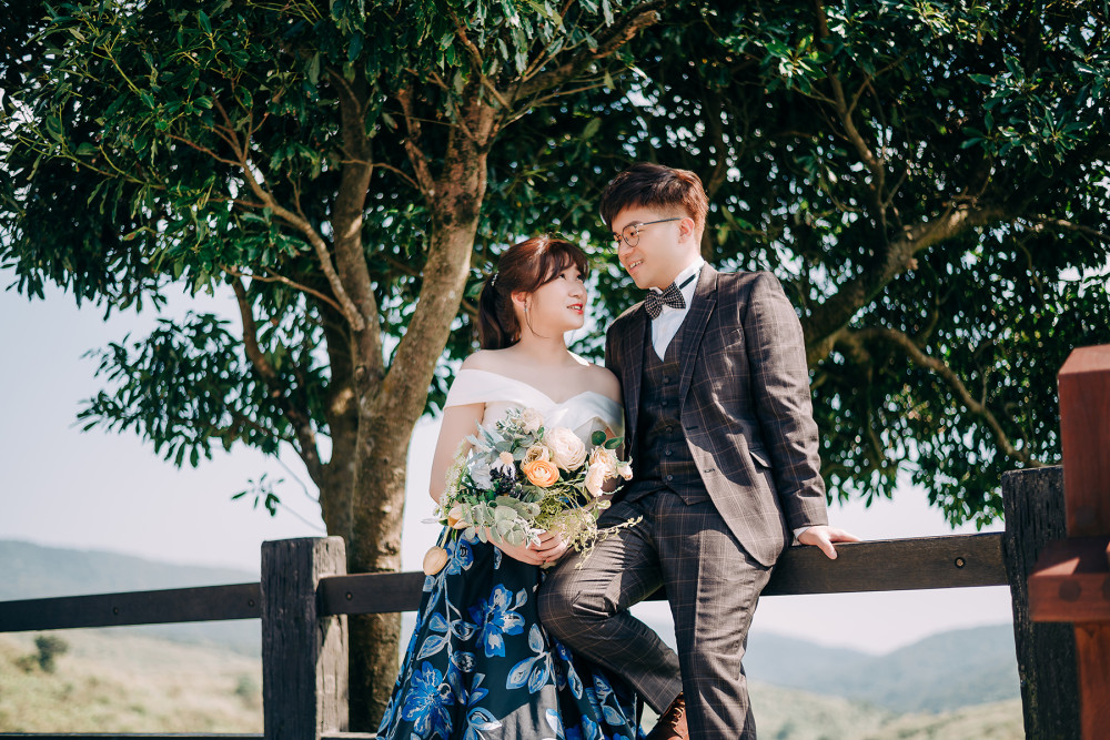 陽明山、Nica新秘、自然輕透妝感、Ariesy品牌婚紗、自助婚紗