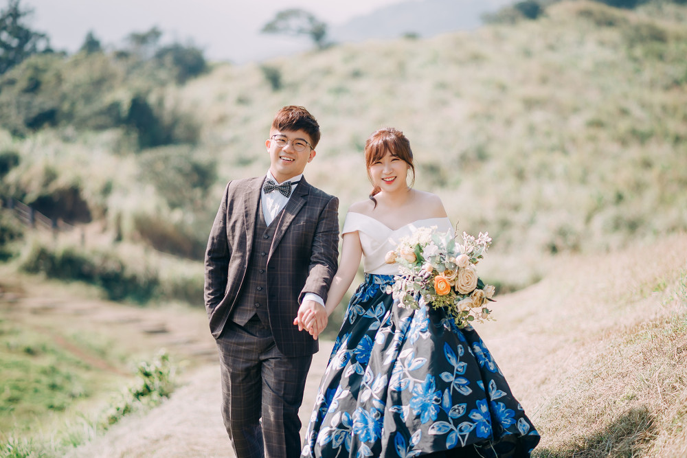 陽明山、Nica新秘、自然輕透妝感、Ariesy品牌婚紗、自助婚紗