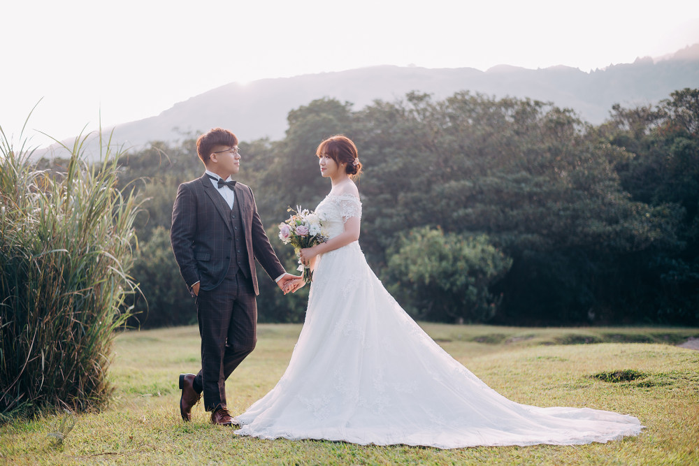 陽明山、Nica新秘、自然輕透妝感、Ariesy品牌婚紗、自助婚紗