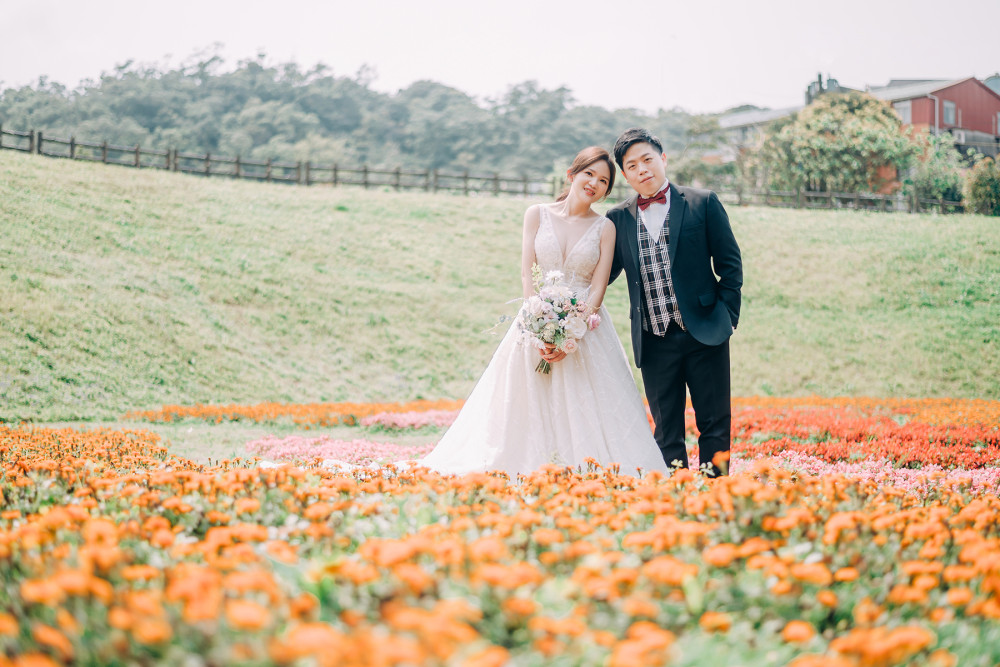 白紗造型、自然互動婚紗照、自然輕透妝感、Ariesy品牌婚紗、自助婚紗、Nica