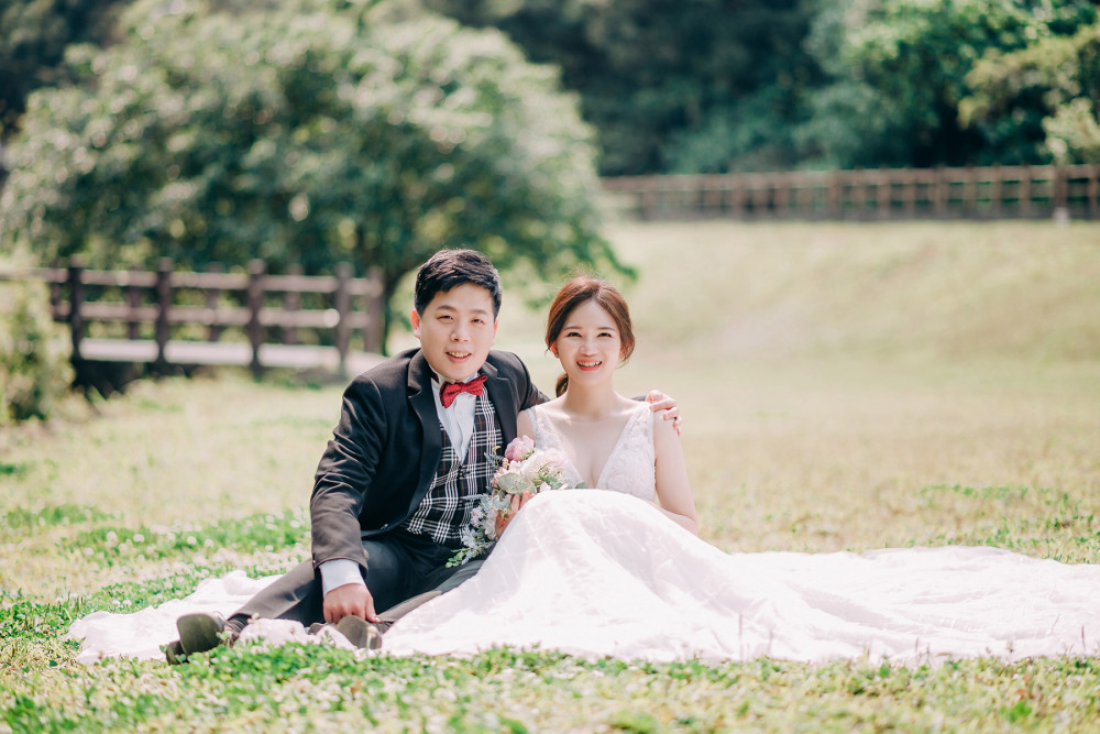 白紗造型、自然互動婚紗照、自然輕透妝感、Ariesy品牌婚紗、自助婚紗、Nica