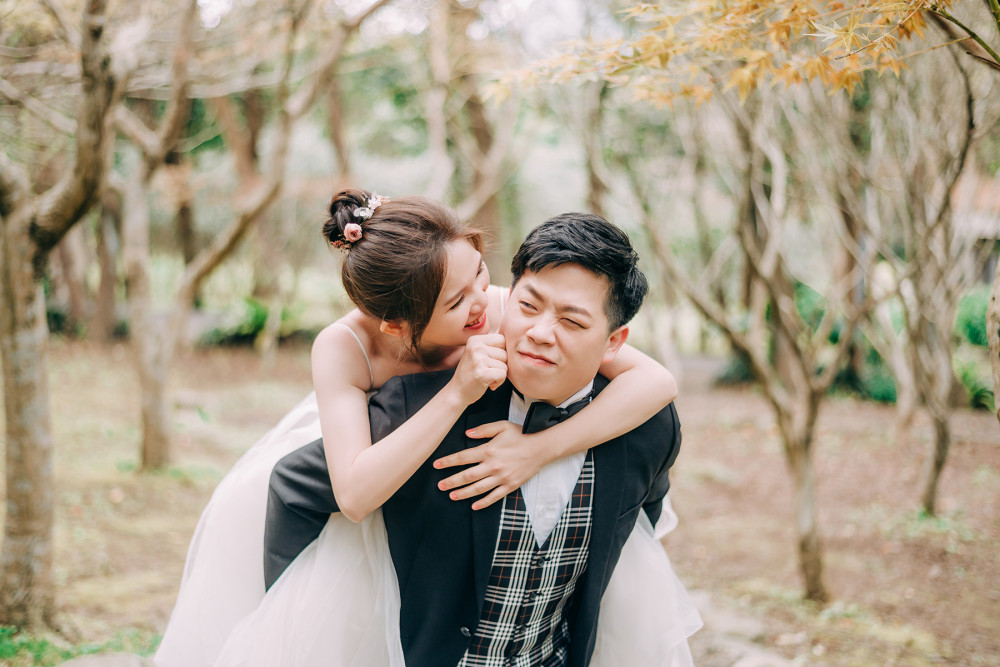 白紗造型、自然互動婚紗照、自然輕透妝感、Ariesy品牌婚紗、自助婚紗、Nica