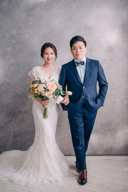 白紗造型、自然互動婚紗照、自然輕透妝感、Ariesy品牌婚紗、自助婚紗、Nica
