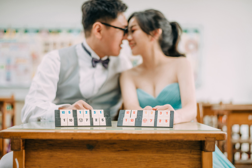 國小婚紗照、林口體育大學、自然輕透妝感、Ariesy品牌婚紗、自助婚紗、Nica
