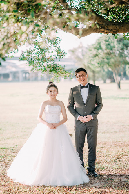 國小婚紗照、林口體育大學、自然輕透妝感、Ariesy品牌婚紗、自助婚紗、Nica