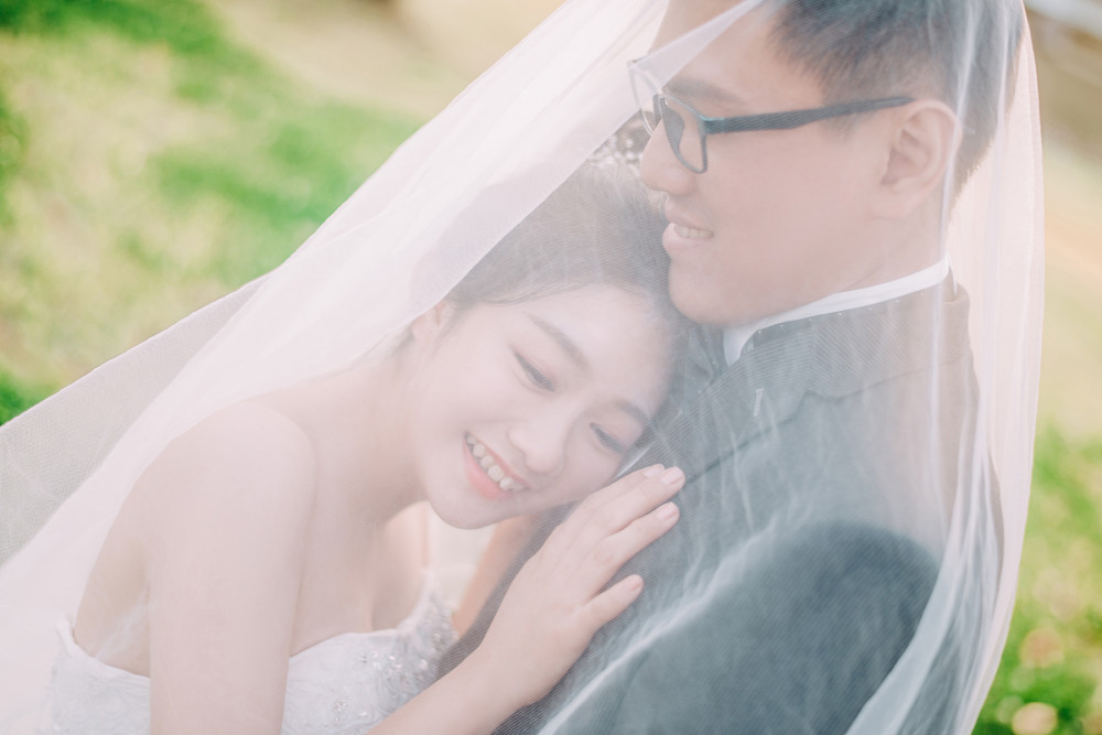 國小婚紗照、林口體育大學、自然輕透妝感、Ariesy品牌婚紗、自助婚紗、Nica
