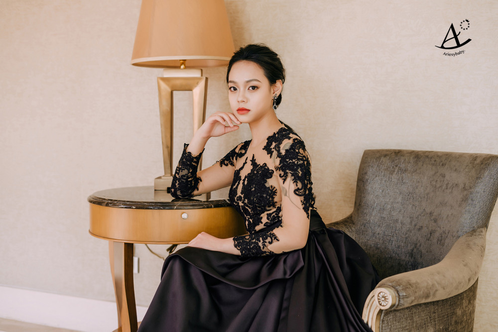歐美風婚紗造型,龍鳳掛中式婚紗,個性黑禮服,鮮花新秘,新娘秘書,新秘推薦