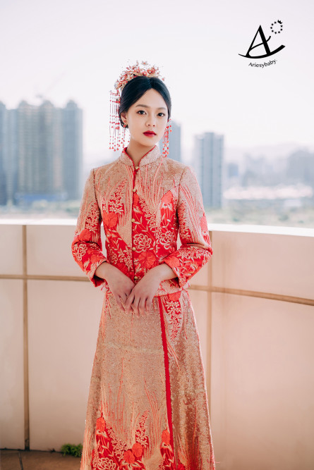 歐美風婚紗造型,龍鳳掛中式婚紗,個性黑禮服,鮮花新秘,新娘秘書,新秘推薦