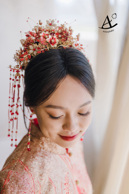 歐美風婚紗造型,龍鳳掛中式婚紗,個性黑禮服,鮮花新秘,新娘秘書,新秘推薦