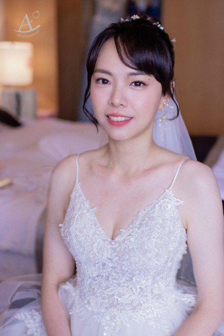 新竹新秘|黑髮新娘造型/ 單眼皮變身自然雙眼皮妝感~君 新娘秘書,新秘,新竹新秘,黑髮新娘造型,新竹國賓飯店新娘,單眼皮新娘妝感