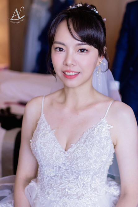 新竹新秘|黑髮新娘造型/ 單眼皮變身自然雙眼皮妝感~君 新娘秘書,新秘,新竹新秘,黑髮新娘造型,新竹國賓飯店新娘,單眼皮新娘妝感