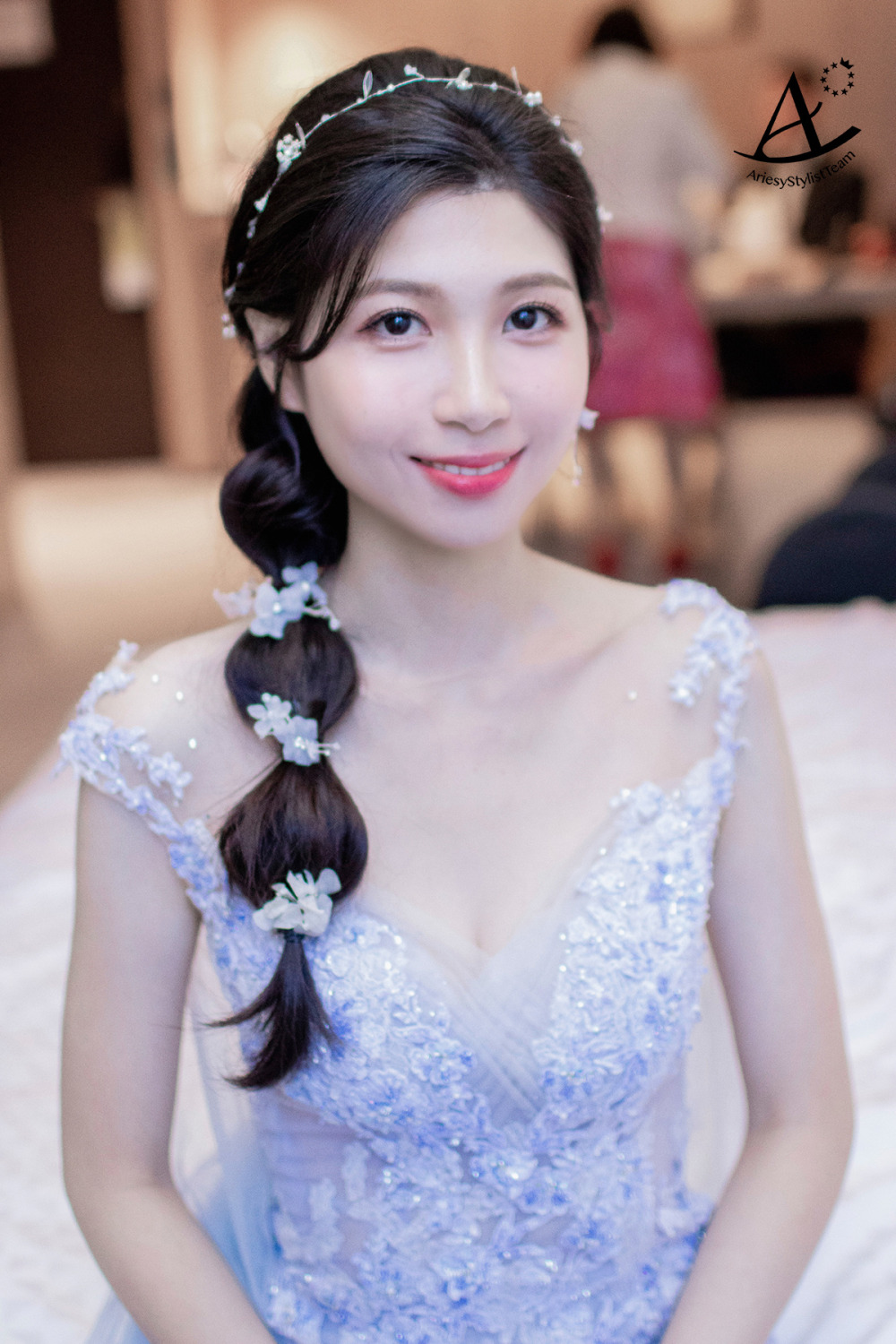 新娘秘書,新秘,台北新秘,清透自然妝感,喜來登新娘造型,黑髮新娘造型