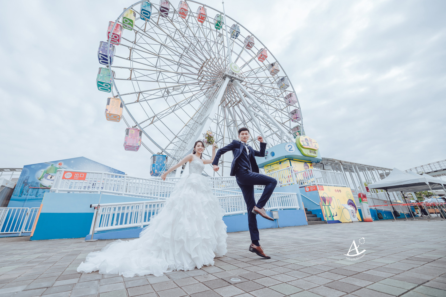 婚紗造型,兒童新樂園,婚紗包套,婚攝大嘴,新祕Hanya,新娘造型,韓風,白紗造型,馬尾