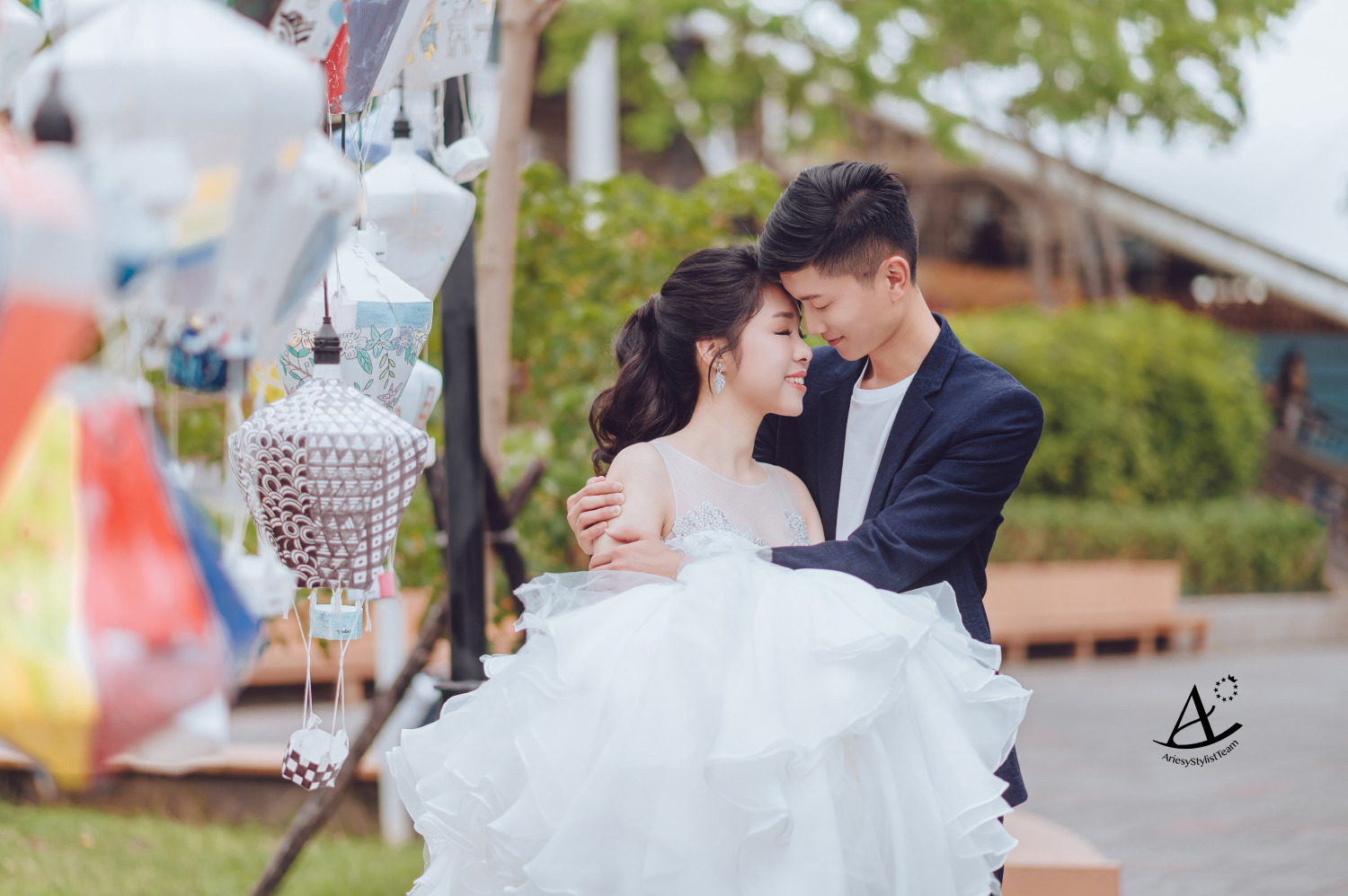 婚紗造型,兒童新樂園,婚紗包套,婚攝大嘴,新祕Hanya,新娘造型,韓風,白紗造型,馬尾